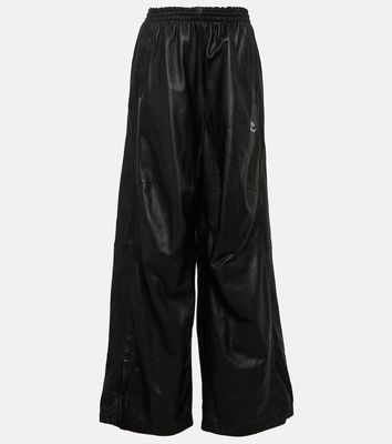 Balenciaga Wide-leg leather pants