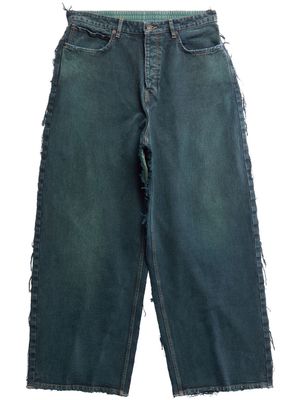 Balenciaga wide-leg panelled jeans - 4702 -OCEAN BLUE