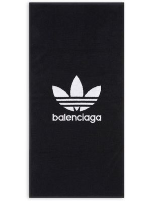 Balenciaga x adidas beach towel - Black