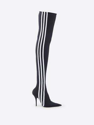 Balenciaga - X Adidas Knife 110 Over-the-knee Boots - Womens - Black White