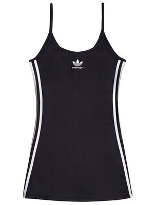 Balenciaga x adidas logo-print dress - Black