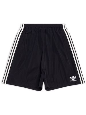 Balenciaga x adidas logo-print track shorts - Black