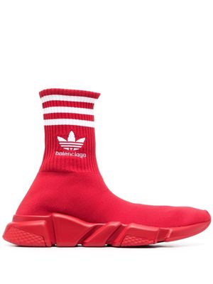 Balenciaga x adidas Speed high-top sneakers - Red