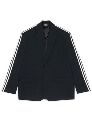 Balenciaga x Adidas striped blazer - Black