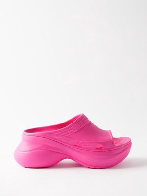 Balenciaga - X Crocs Rubber Slides - Womens - Pink