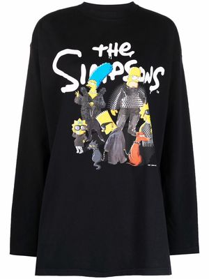 Balenciaga x The Simpsons graphic-print T-shirt - Black