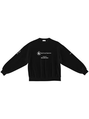 Balenciaga X World Food Programme printed sweatshirt - Black