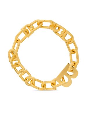 BALENCIAGA XXL B chain necklace - Gold