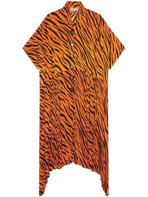 Balenciaga Year of the Tiger oversized shirt dress - Orange