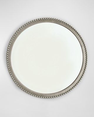 Ball Bearing Silver Leaf Mirror, 40" Round