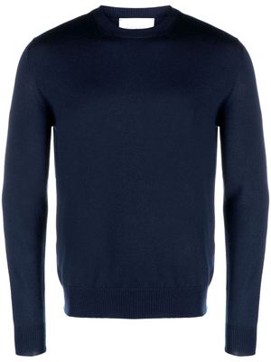 Ballantyne crew-neck fine-knit jumper - Blue