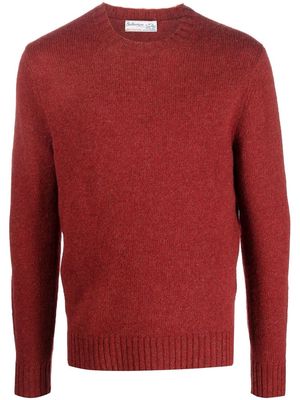 Ballantyne crew-neck wool jumper - Red