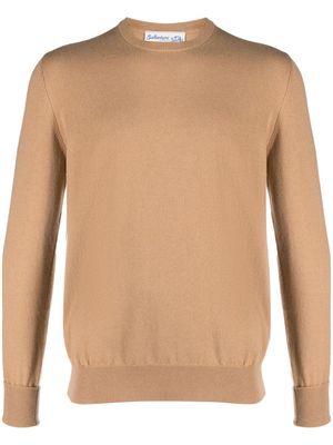 Ballantyne fine-knit cashmere jumper - Brown