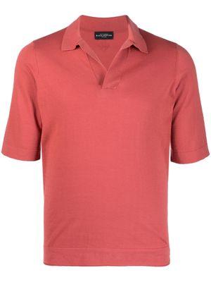 Ballantyne fine-knit cotton polo shirt - Red