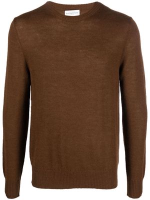 Ballantyne fine-knit jumper - Brown