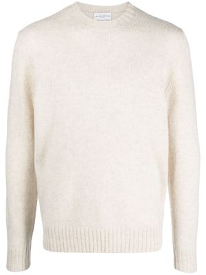 Ballantyne fine-knit wool jumper - Neutrals