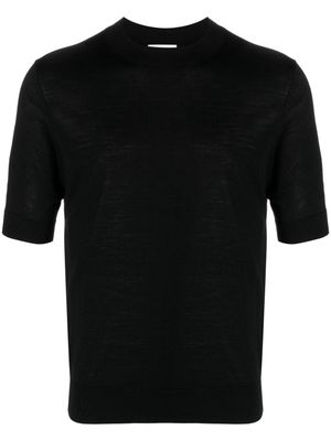 Ballantyne fine-knit wool T-shirt - Black