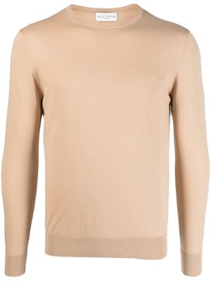 Ballantyne long-sleeve knitted jumper - Neutrals