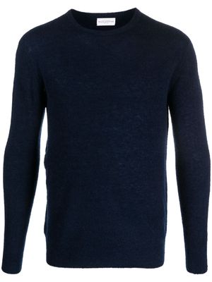 Ballantyne long-sleeve wool-blend jumper - Blue
