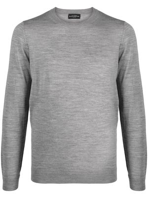 Ballantyne long-sleeve wool jumper - Grey