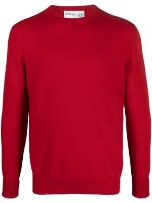 Ballantyne long-sleeved cashmere jumper - Red