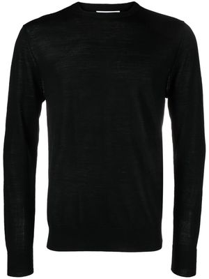 Ballantyne round-neck wool cardigan - Black