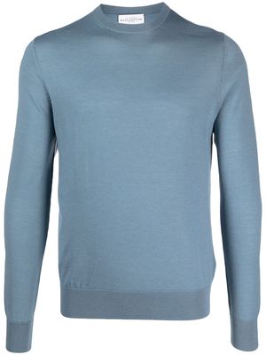 Ballantyne round-neck wool cardigan - Blue