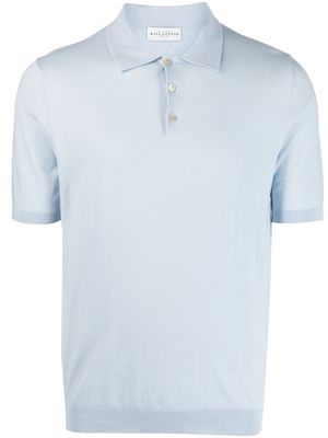 Ballantyne short-sleeve cotton polo shirt - Blue