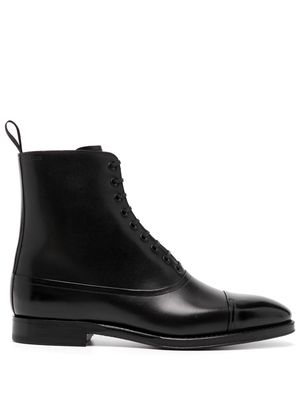 Bally almond-toe leather ankle boots - Black