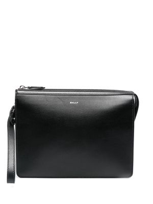Bally Banque leather clutch bag - Black