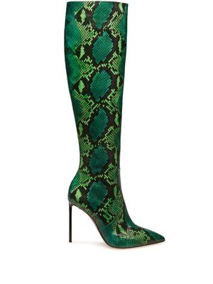 Bally Barbra 105 snakeskin-effect boots - Green