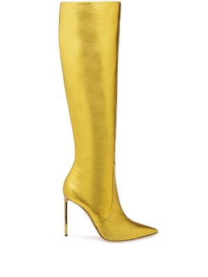 Bally Barbra pointed-toe boots - Gold