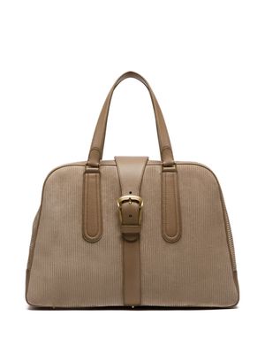 Bally Bowling suede tote bag - Brown
