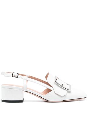Bally buckle-detail slingback pumps - White