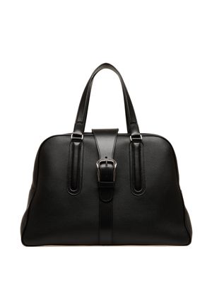 Bally buckle leather tote bag - Black