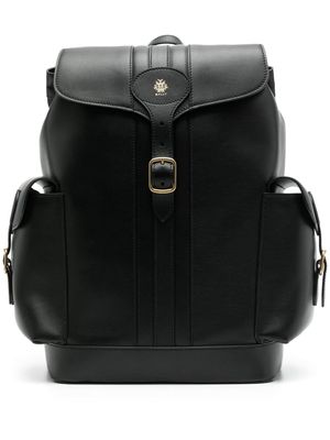 Bally buckled leather backpack - Black