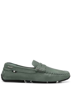Bally calf-leather slip-on loafers - Green