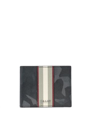 Bally camouflage-print leather wallet - Black
