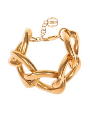 Bally chain-link polished bracelet - Gold