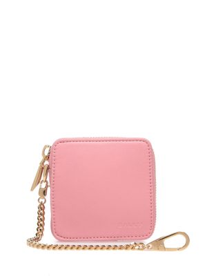 Bally chained leather wallet - Pink