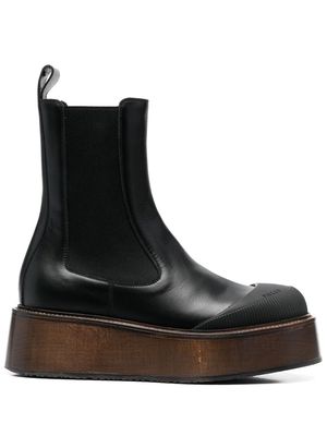 Bally chunky 60mm leather boots - Black