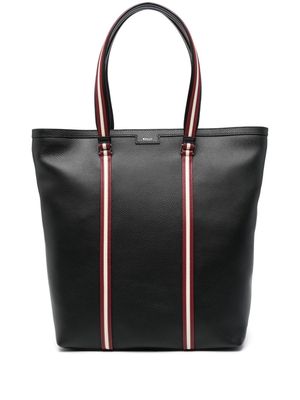 Bally Code grained leather tote bag - Black