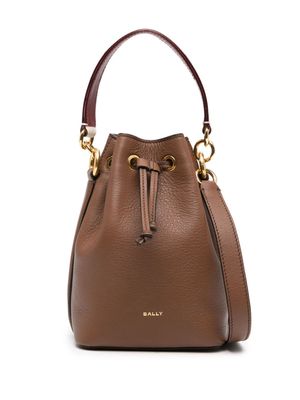 Bally Code leather mini bag - Brown