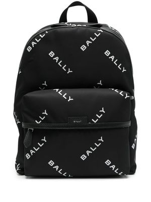 Bally Code logo-print backpack - Black