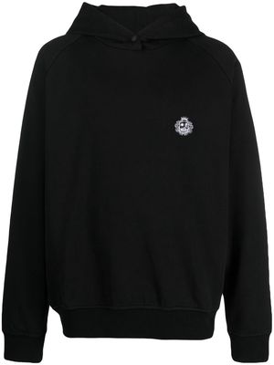 Bally cotton logo-print hoodie - Black