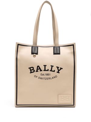 Bally Crystalia logo-print tote bag - Brown