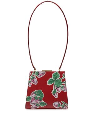 Bally Deco strawberry-print shoulder bag - Red