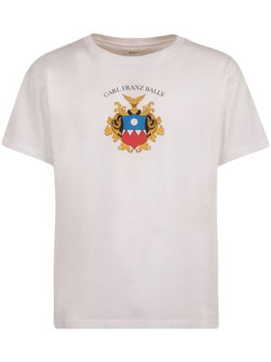 Bally emblem-print organic cotton T-shirt - White