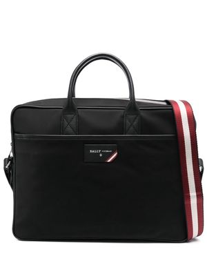 Bally Faldy leather-trim briefcase - Black