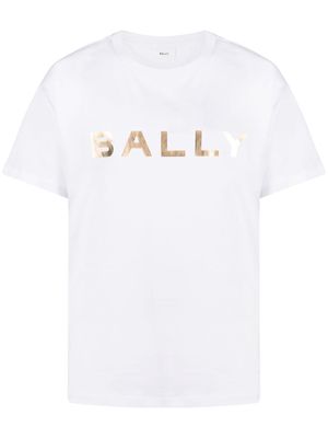 Bally foil-print organic cotton T-shirt - White